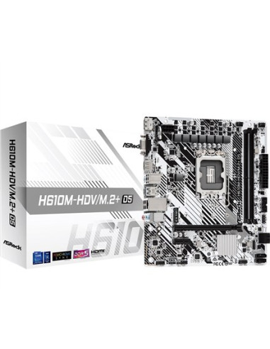 Asrock H610M-Hdv/M.2+ D5 Intel H610 Lga 1700 Micro Atx