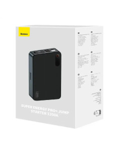 Powerbank/Rozrusznik Baseus Pro+ Car Jump Starter, 12000Mah, 1200A, Usb (Czarny) 2