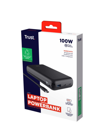 Powerbank Do Laptopa Trust Laro 100W Black