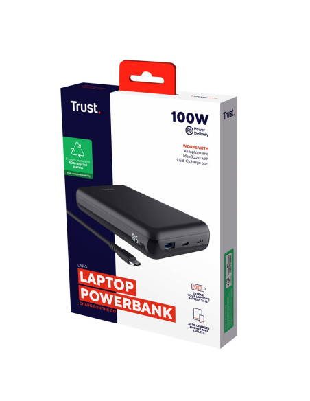 Powerbank Do Laptopa Trust Laro 100W Black