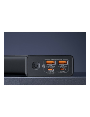 Powerbank Baseus Star-Lord 20000Mah 65W+Kabel Usb-Usb C (Czarny)