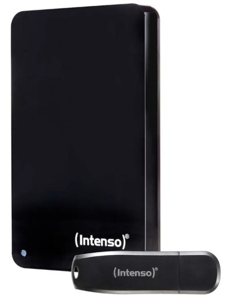 Dysk Zewnętrzny 1Tb Usb3 Z Pamięcią 64Gb Usb, Kolor Czarny, Model Intenso