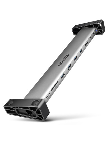 Koncentrator Wieloportowy Axagon Hmc-10Hls, 4X Usb-A I 2X Usb-C, Hdmi 4K/60Hz, Rj-45, Sd/Microsd, Pd 100W