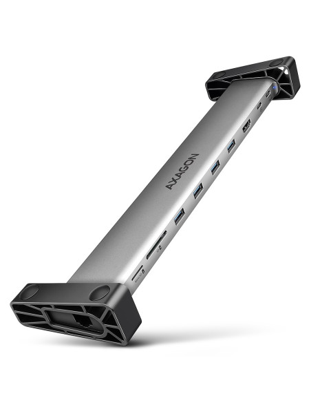 Koncentrator Wieloportowy Axagon Hmc-10Hls, 4X Usb-A I 2X Usb-C, Hdmi 4K/60Hz, Rj-45, Sd/Microsd, Pd 100W