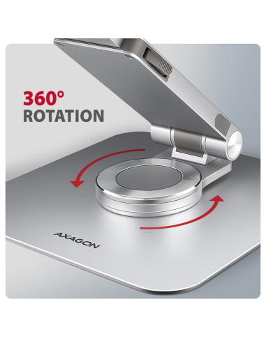 Stojak Na Notebooka 10-17" Obracany Aluminiowy Axagon