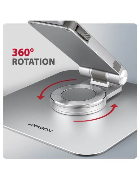 Stojak Na Notebooka 10-17" Obracany Aluminiowy Axagon
