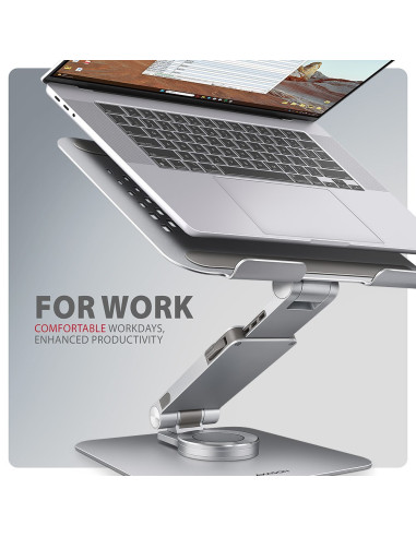 Stojak Na Notebooka 10-17" Obracany Aluminiowy Axagon