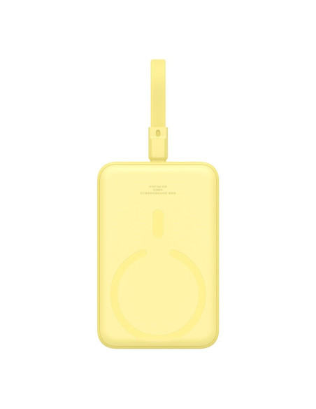 Powerbank Baseus Magnetic Mini Air Wireless 10000Mah 20W+Kabel Usb C-Usb C (Żółty)