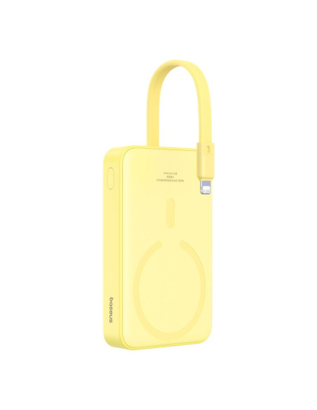 Powerbank Baseus Magnetic Mini Air Wireless 10000Mah 20W+Kabel Usb C-Usb C (Żółty)