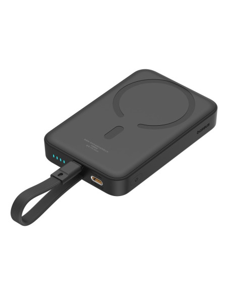 Powerbank Baseus Magnetic Mini Air Wireless 10000Mah 20W+Kabel Lightning (Czarny)