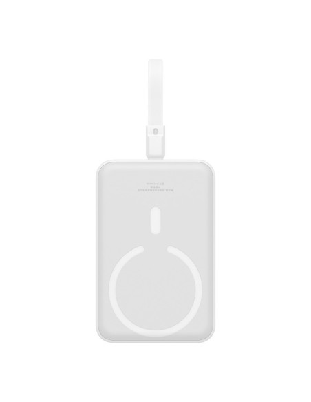 Powerbank Baseus Magnetic Mini Air Wireless 10000Mah 20W+Kabel Lightning (Biały)