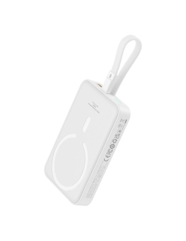 Powerbank Baseus Magnetic Mini Air Wireless 10000Mah 20W+Kabel Lightning (Biały)