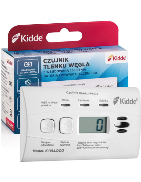 K10Lldco Kidde Czujnik Tlenku Węgla I Czadu