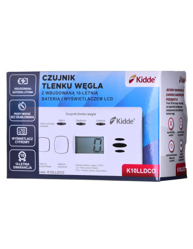 K10Lldco Kidde Czujnik Tlenku Węgla I Czadu