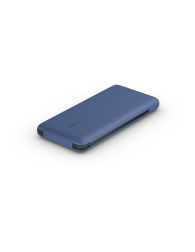 Powerbank Belkin Boostcharge Plus 10K Usb-C Power Bank With Integrated Cables Lightning And Usb-C 10000Mah 18W Blue