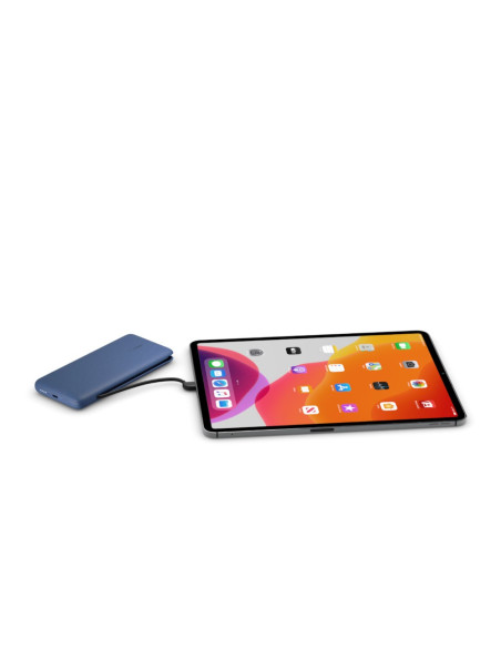 Powerbank Belkin Boostcharge Plus 10K Usb-C Power Bank With Integrated Cables Lightning And Usb-C 10000Mah 18W Blue