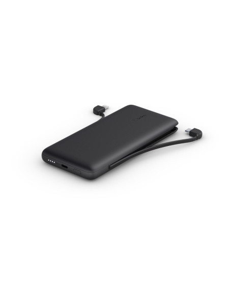 Powerbank Belkin Boostcharge Plus 10K Usb-C Power Bank With Integrated Cables Lightning And Usb-C 10000Mah 18W Black