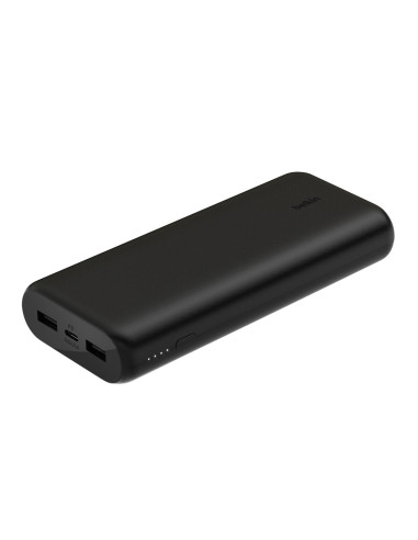 Powerbank Belkin Boostcharge 3-Port Compact Power Bank 20K With Pd 20W 2Xusb-A + 1Xusb-C 20000Mah 20W Black