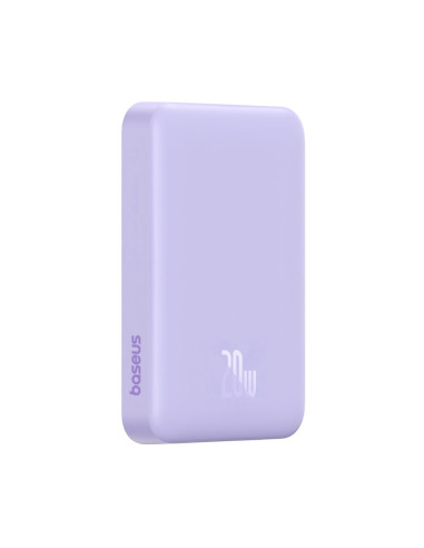 Powerbank Baseus Magnetic Mini Air Wireless 10000Mah 20W+Kabel Usb C-Usb C (Fiolet)