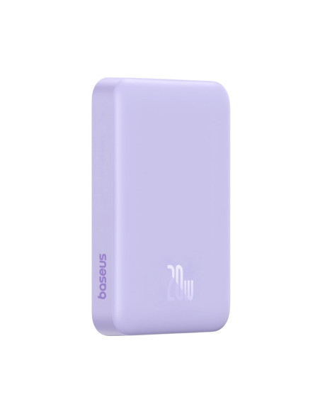 Powerbank Baseus Magnetic Mini Air Wireless 10000Mah 20W+Kabel Usb C-Usb C (Fiolet)