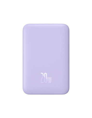 Powerbank Baseus Magnetic Mini Air Wireless 10000Mah 20W+Kabel Usb C-Usb C (Fiolet)