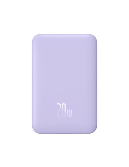 Powerbank Baseus Magnetic Mini Air Wireless 10000Mah 20W+Kabel Usb C-Usb C (Fiolet)