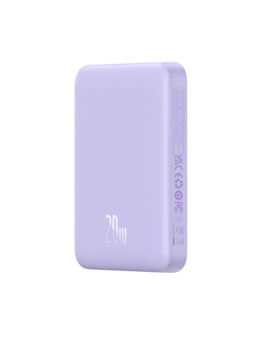 Powerbank Baseus Magnetic Mini Air Wireless 10000Mah 20W+Kabel Usb C-Usb C (Fiolet)