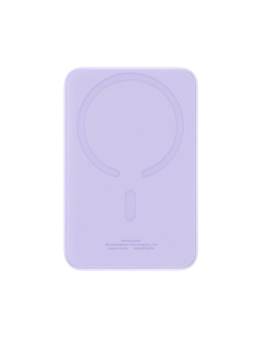 Powerbank Baseus Magnetic Mini Air Wireless 10000Mah 20W+Kabel Usb C-Usb C (Fiolet)