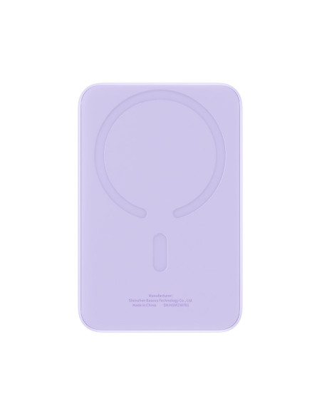 Powerbank Baseus Magnetic Mini Air Wireless 10000Mah 20W+Kabel Usb C-Usb C (Fiolet)