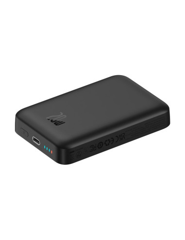 Powerbank Baseus Magnetic Mini Air Wireless 10000Mah 20W+Kabel Usb C-Usb C (Czarny)