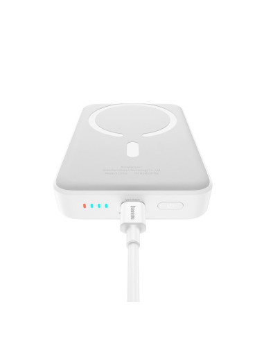 Powerbank Baseus Magnetic Mini Air Wireless 10000Mah 20W+Kabel Usb C-Usb C (Biały)