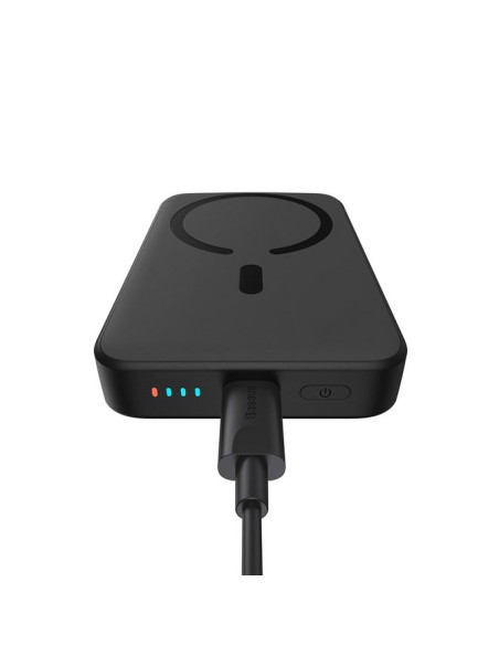 Baseus Magnetic Mini 10000 Mah Bezprzewodowe Ładowanie Czarny