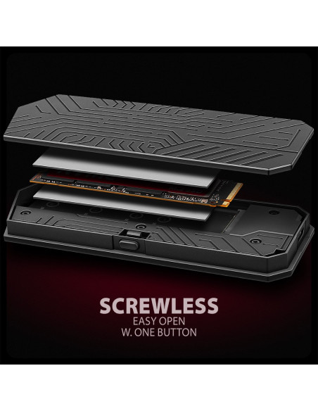 Obudowa Ssd M.2 Axagon Eem2-Gam, Usb-C 10Gbps - Nvme & Sata Ssd Game M.2 Box, Bez Skrótów
