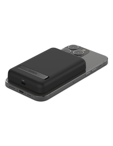 Powerbank Bezprzewodowy Belkin Boostcharge Magnetic Wireless Power Bank 5K + Stand Magsafe Compatible 5000Mah 7,5W Black