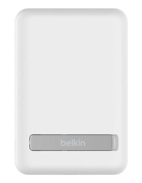 Powerbank Bezprzewodowy Belkin Boostcharge Magnetic Wireless Power Bank 5K + Stand Magsafe Compatible 5000Mah 7,5W White