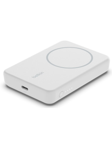 Powerbank Bezprzewodowy Belkin Boostcharge Magnetic Wireless Power Bank 5K + Stand Magsafe Compatible 5000Mah 7,5W White