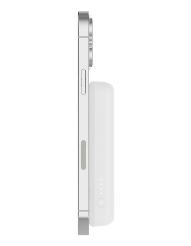 Powerbank Bezprzewodowy Belkin Boostcharge Magnetic Wireless Power Bank 5K + Stand Magsafe Compatible 5000Mah 7,5W White