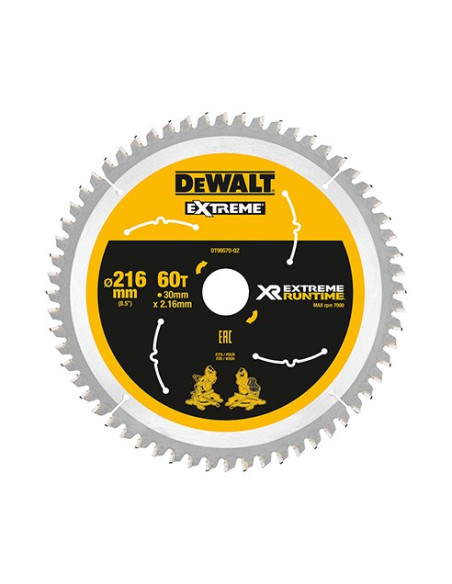 Dewalt Dt99570-Qz Ostrze Do Piły Tarczowej 21,6 Cm 1 Szt.