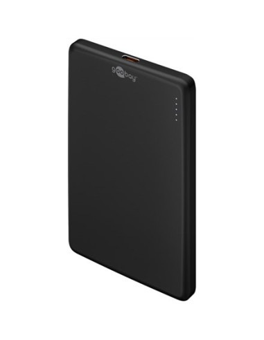 Magnetyczny Bezprzewodowy Power Bank Goobay | 70182 | 5000 Mah | Złącze Usb-C | Czarny
