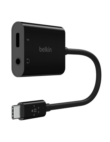 Belkin Adapter Usb-C - Minijack, Usb-C 60W M/F, Czarny