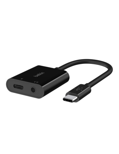 Belkin Adapter Usb-C - Minijack, Usb-C 60W M/F, Czarny