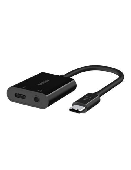 Belkin Adapter Usb-C - Minijack, Usb-C 60W M/F, Czarny
