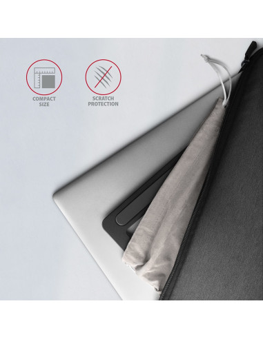 Axagon Stnd-L Stojak Na Laptop Podstawka Na Notebooka Szary 40,6 Cm (16")