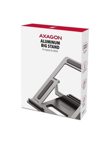 Axagon Stnd-L Stojak Na Laptop Podstawka Na Notebooka Szary 40,6 Cm (16")