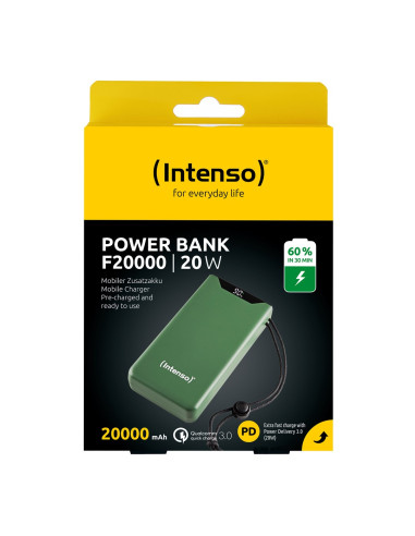 Intenso 7332057 Bank Mocy Litowo-Polimerowy (Lipo) 20000 Mah Zielony