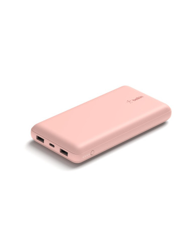 Powerbank Belkin Boostcharge Power Bank 20K 2Xusb-A + 1Xusb-C 20000Mah 15W Rose Gold