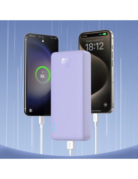 Baseus Powerbank Airpow 20000Mah 20W (Fioletowy)