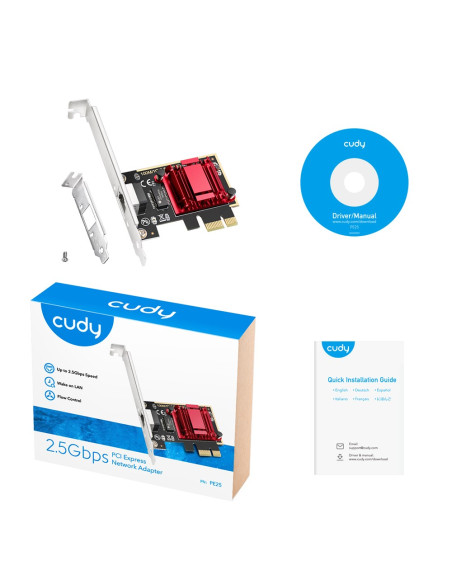 Cudy Pe25 Karta Sieciowa Wewnętrzny Ethernet