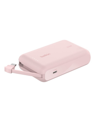 Belkin Powerbank 10 000 Mah, 20W, Kabel Usb-C,Pink