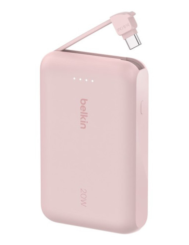 Belkin Powerbank 10 000 Mah, 20W, Kabel Usb-C,Pink